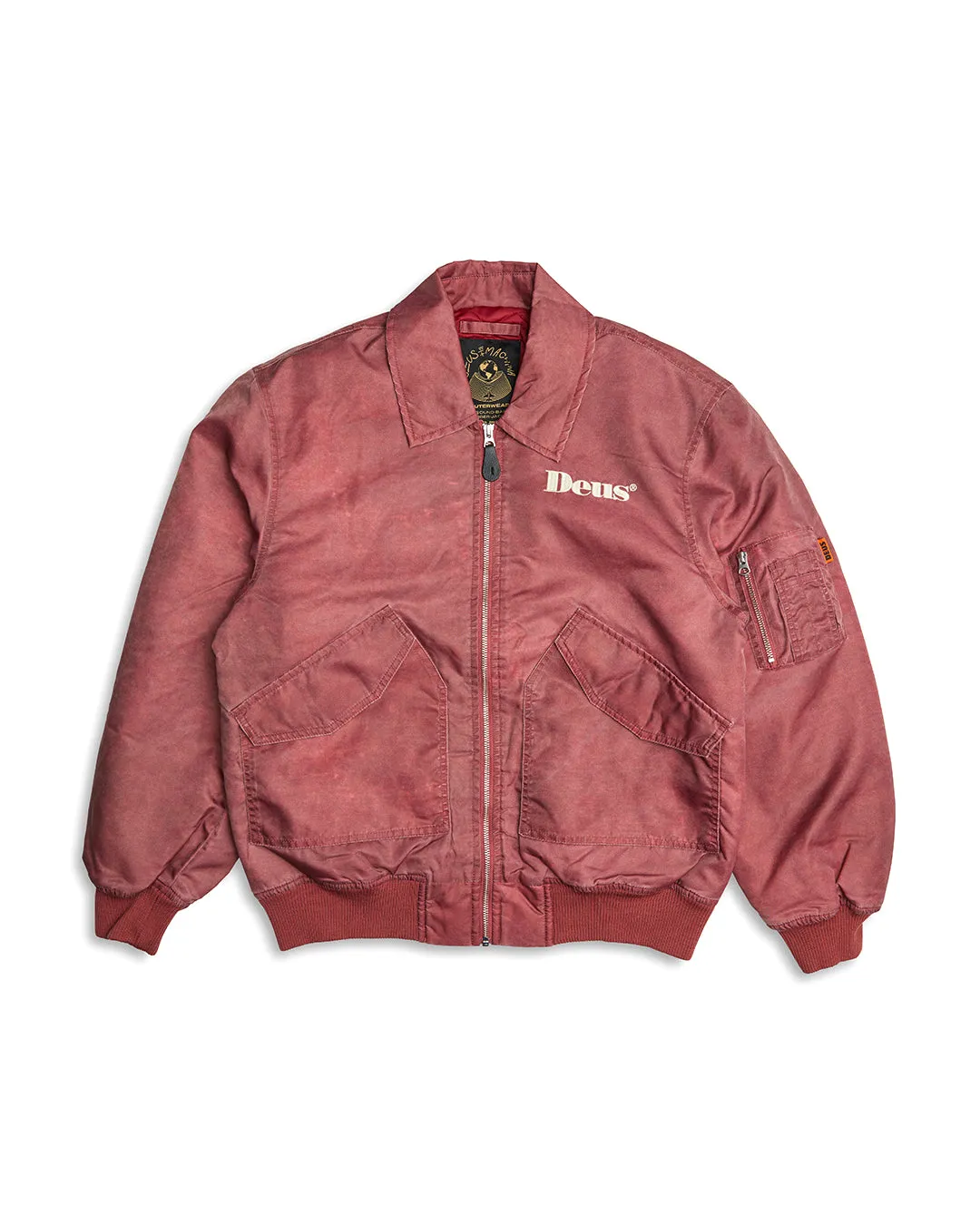 Maroon Dreamhouse Bomber Flight Jacket