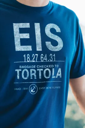 EIS Airport Code T-Shirt - Racing Blue