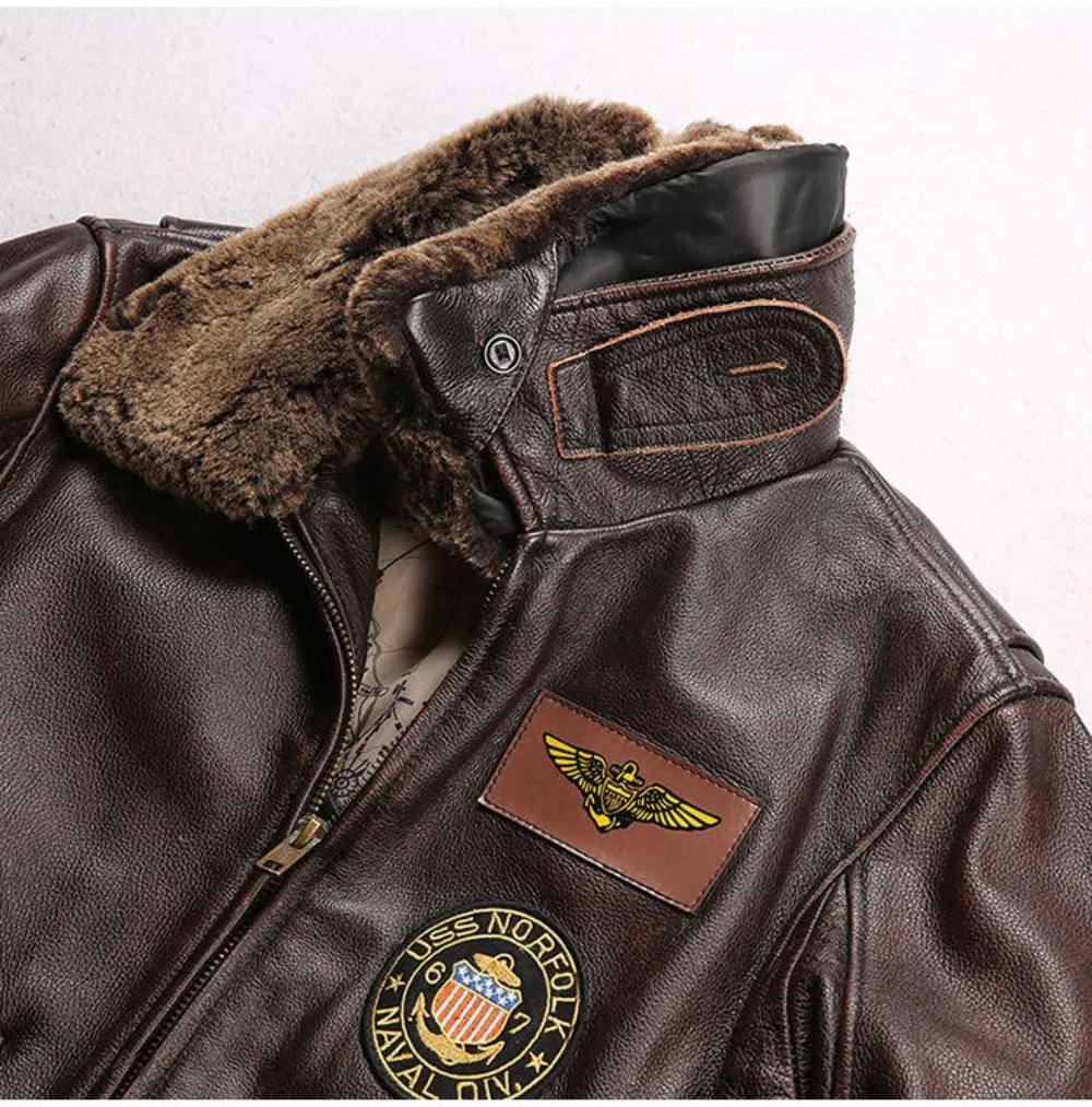 G1 Air Force Leather Bomber Buffalo Leather Jacket