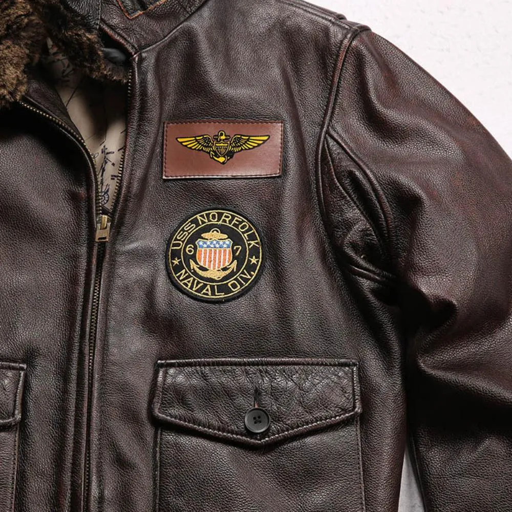 G1 Air Force Leather Bomber Buffalo Leather Jacket