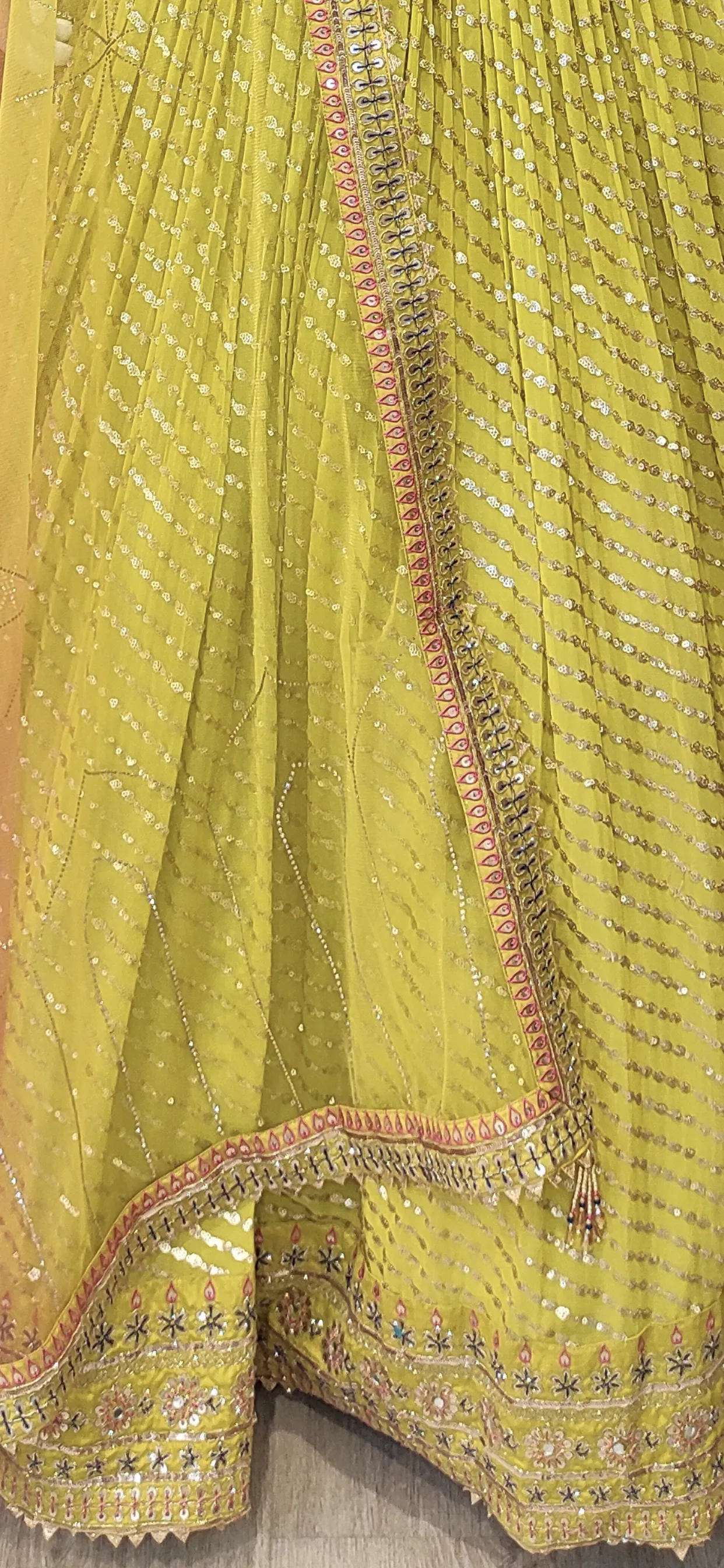 Georgette Lehenga Choli with Hand Embroidery