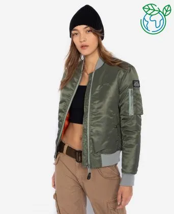 Girls Blouson Bomber SCHOTT, Sage Khaki