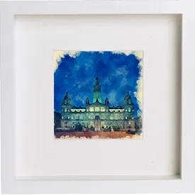 Glasgow City Chambers At Night Framed Print Home Office Gift Birthday Anniversary 0044