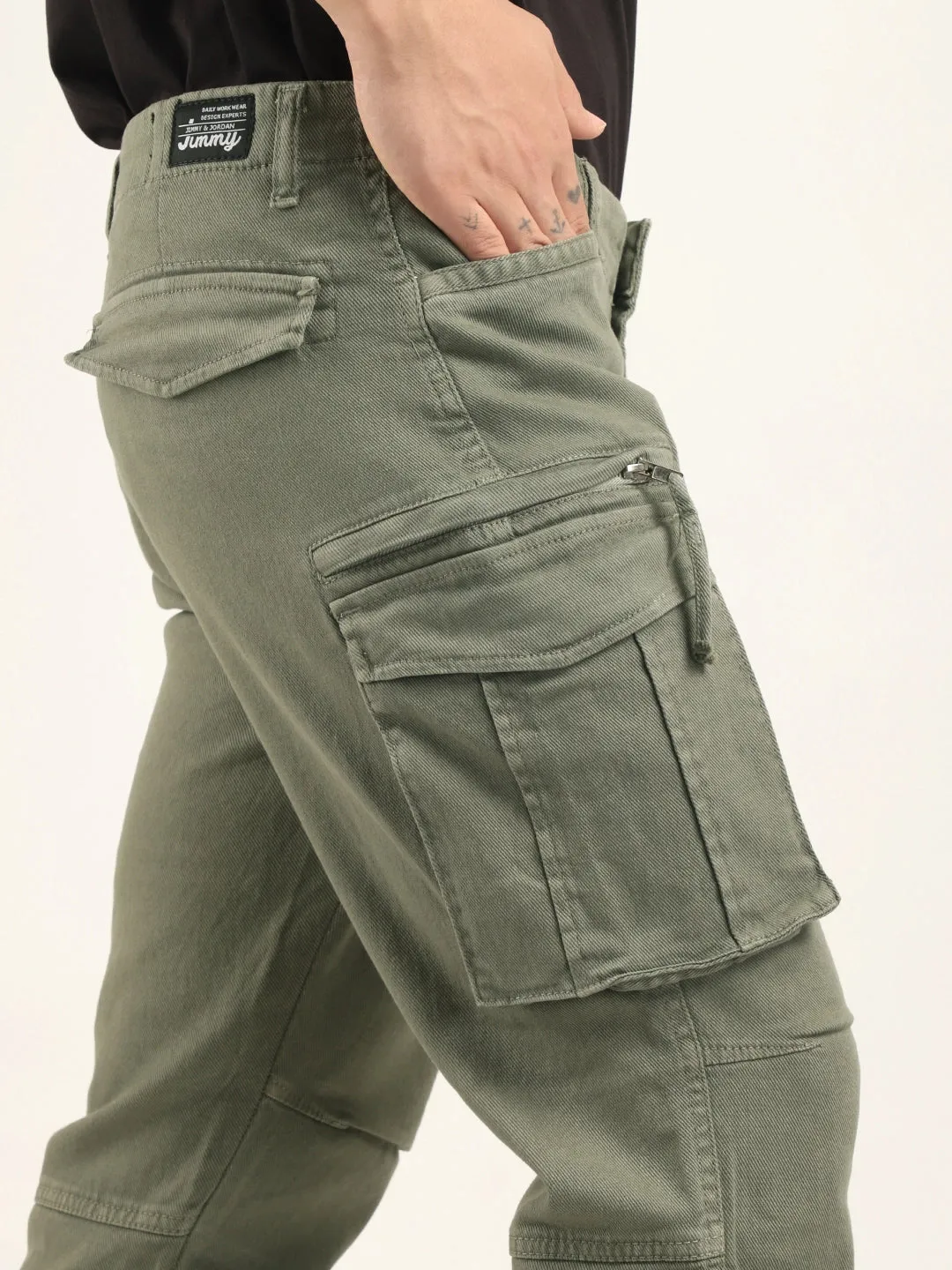 Glory PistaChio Green Denim Cargo