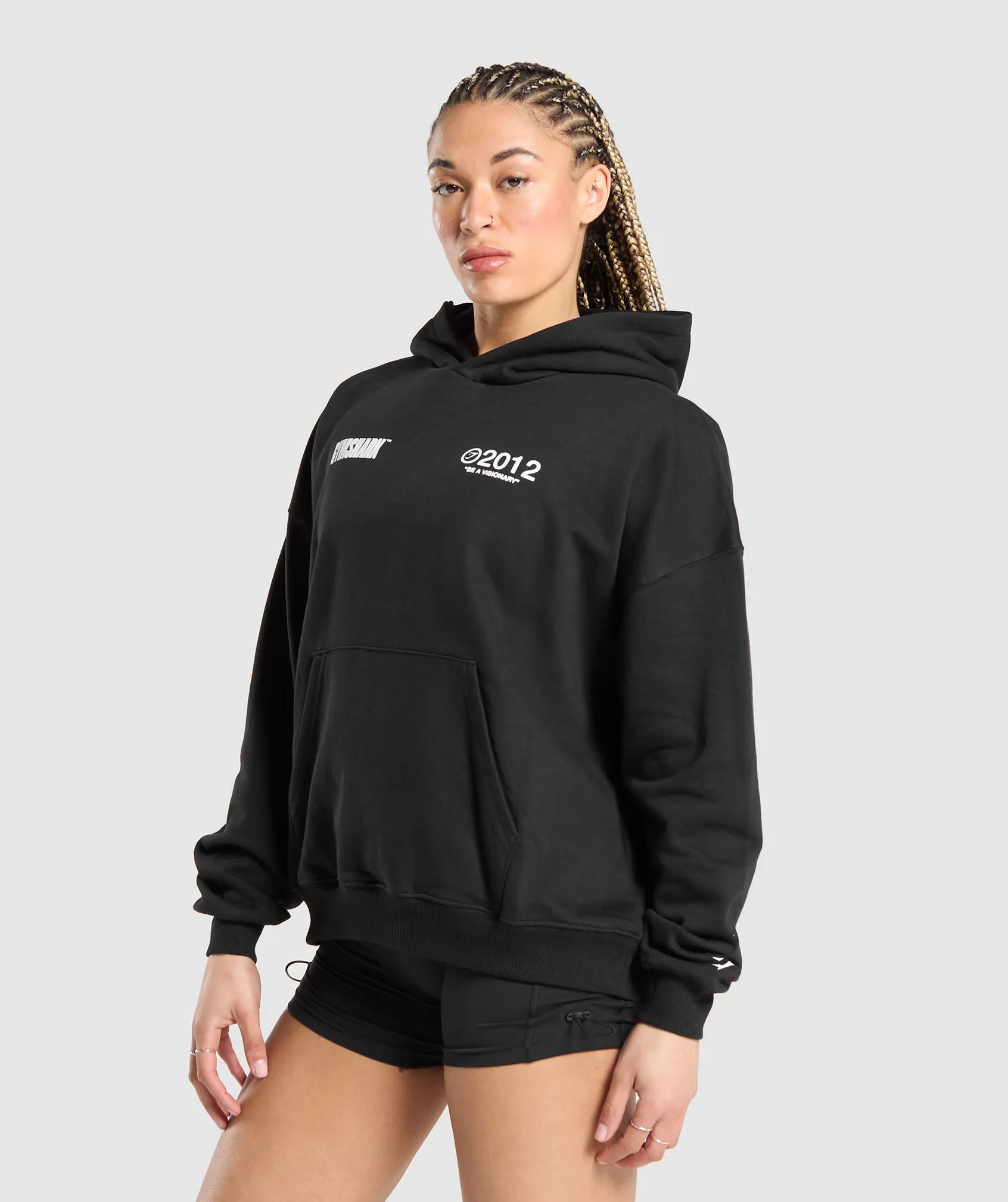 Gymshark Be a Visionary Oversized Hoodie - Black