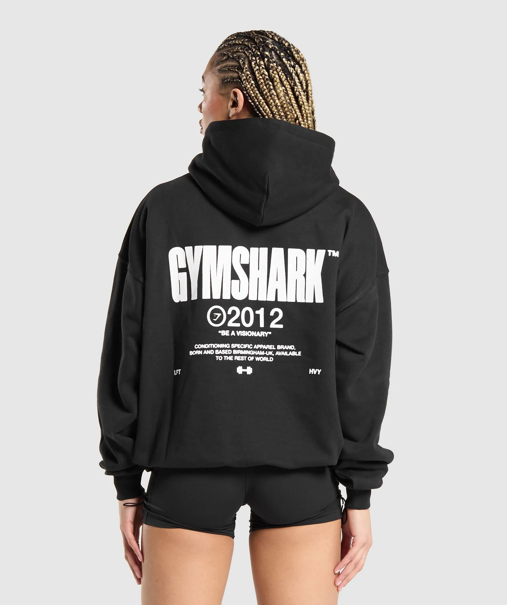 Gymshark Be a Visionary Oversized Hoodie - Black