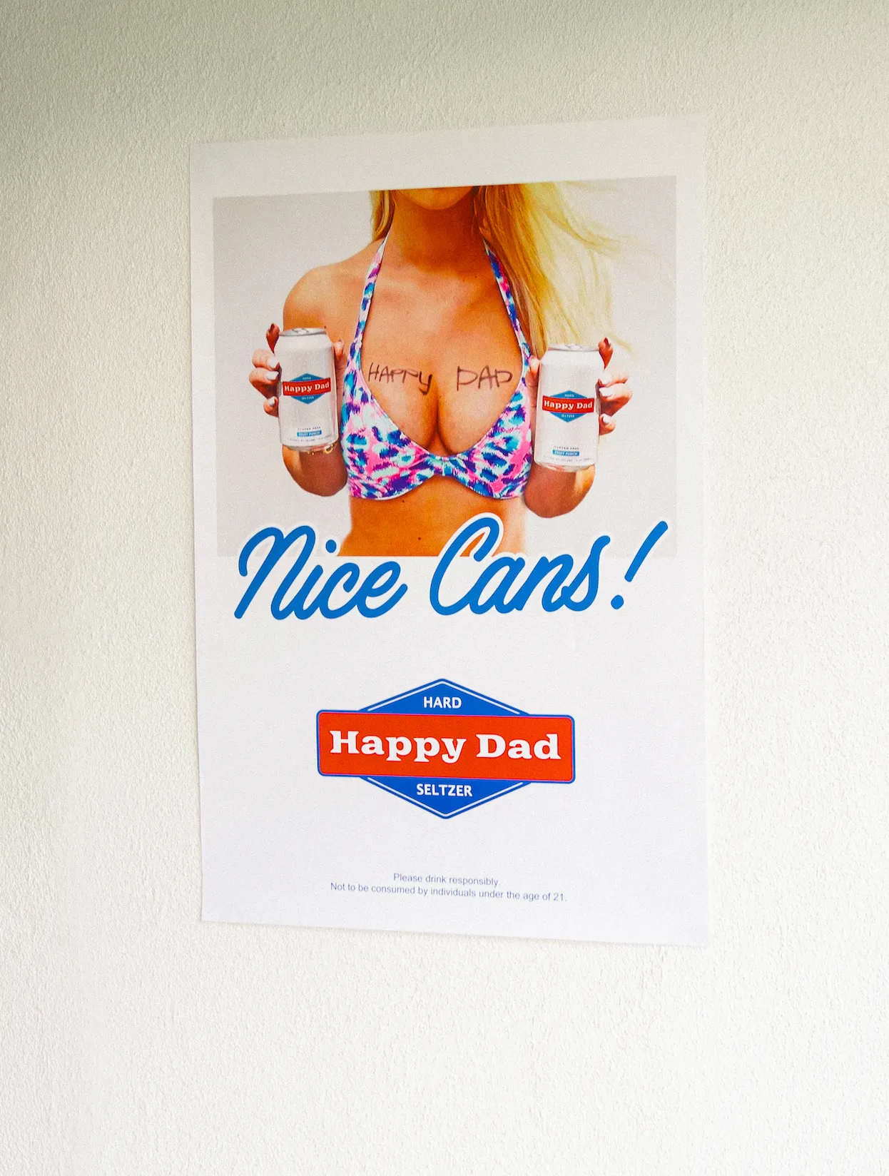 Happy Dad Nice Cans Poster