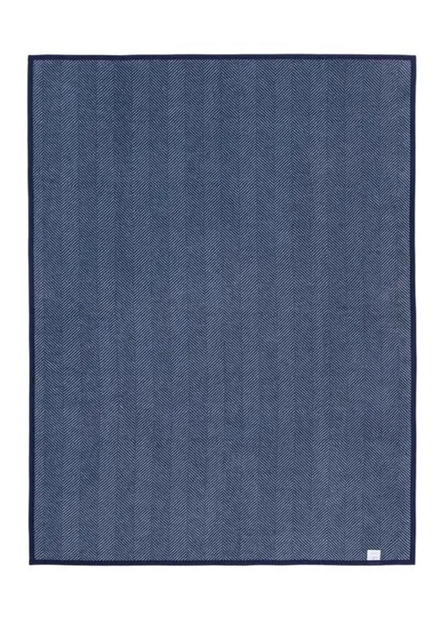 HARBORVIEW HERRINGBONE BLANKET - NAVY