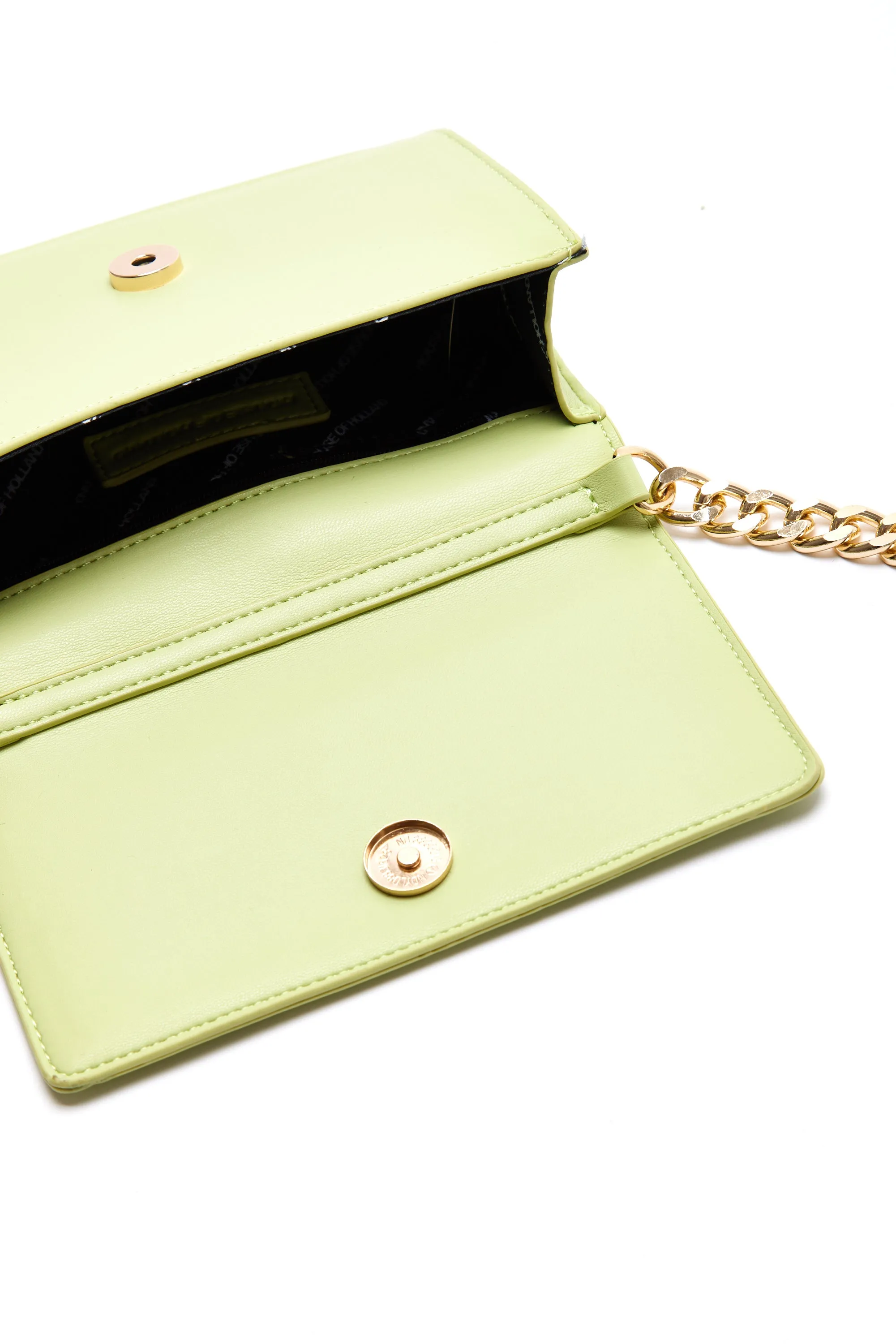 House Of Holland Printed Bag In Green