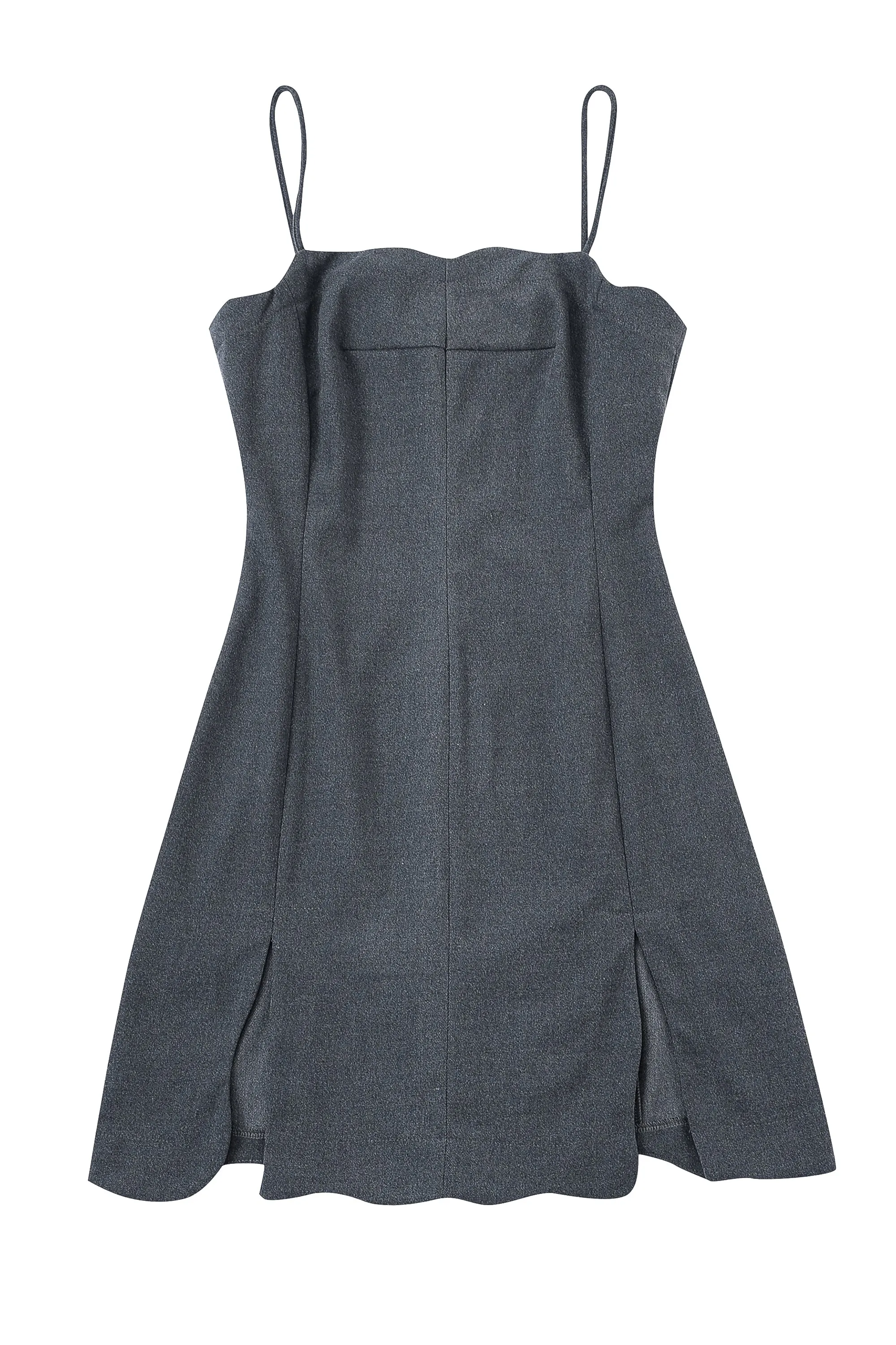 Ink Stain Dress Dark Gray