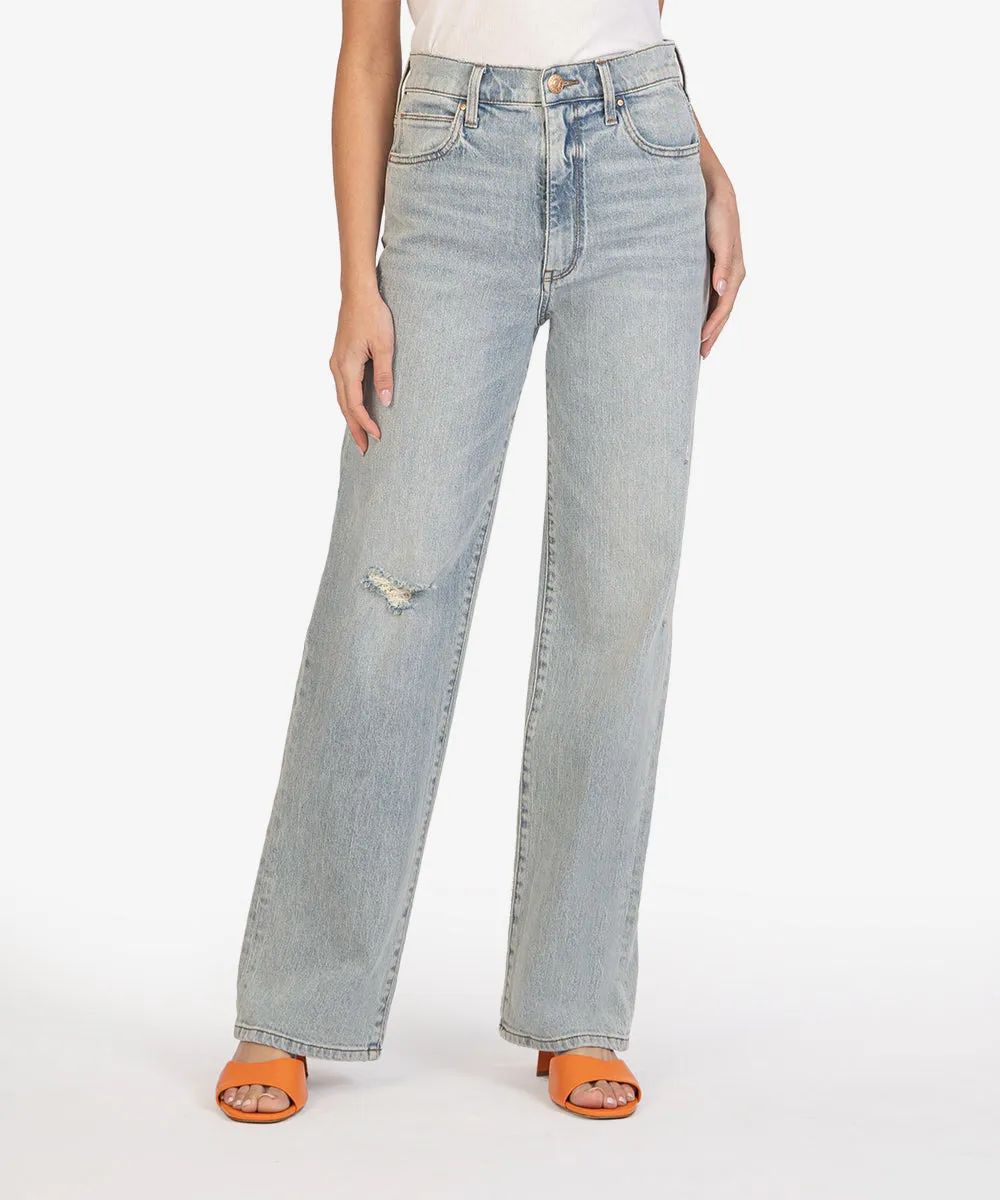 Kut Jeans | Sienna High-Rise Wide-Leg Denim | Dedication Wash