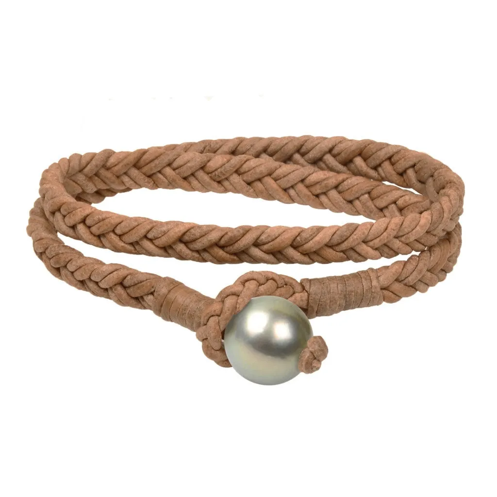 Lagos Double Wrap Bracelet, Tahitian