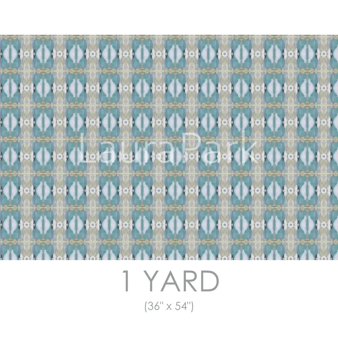 Little Chapel Light Blue Fabric by the Yard