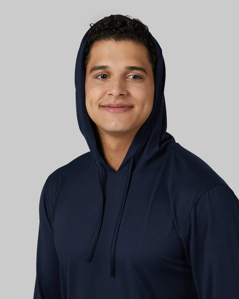 MEN'S COOL LONG SLEEVE HOODED T-SHIRT