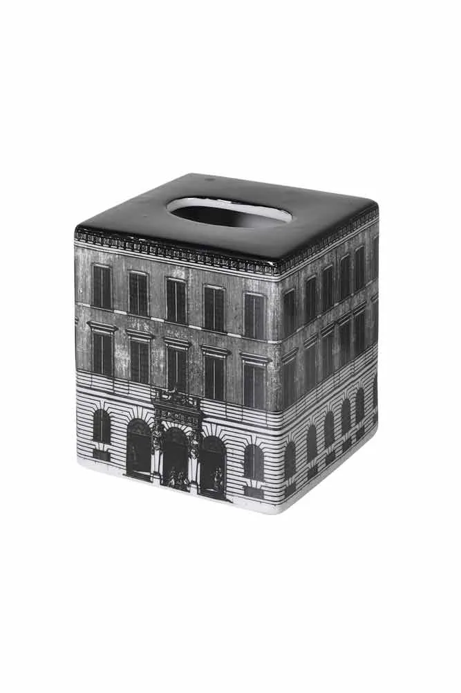 Monochrome Window Tissue Box