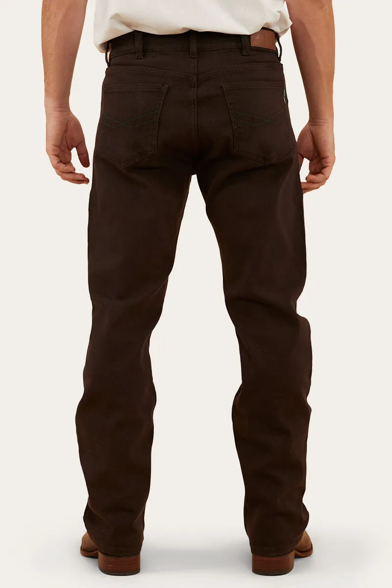 Muster Mens Slim Straight Fit Jean - Chocolate