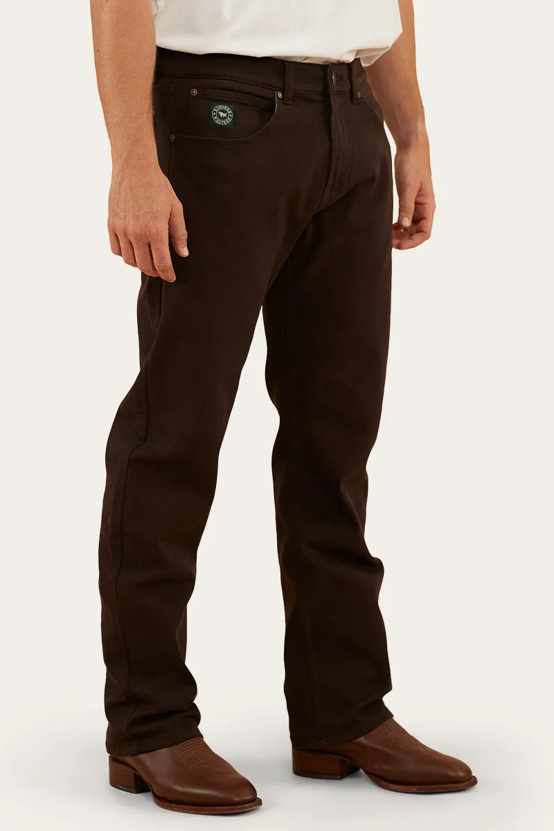 Muster Mens Slim Straight Fit Jean - Chocolate