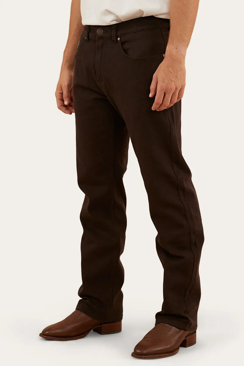 Muster Mens Slim Straight Fit Jean - Chocolate