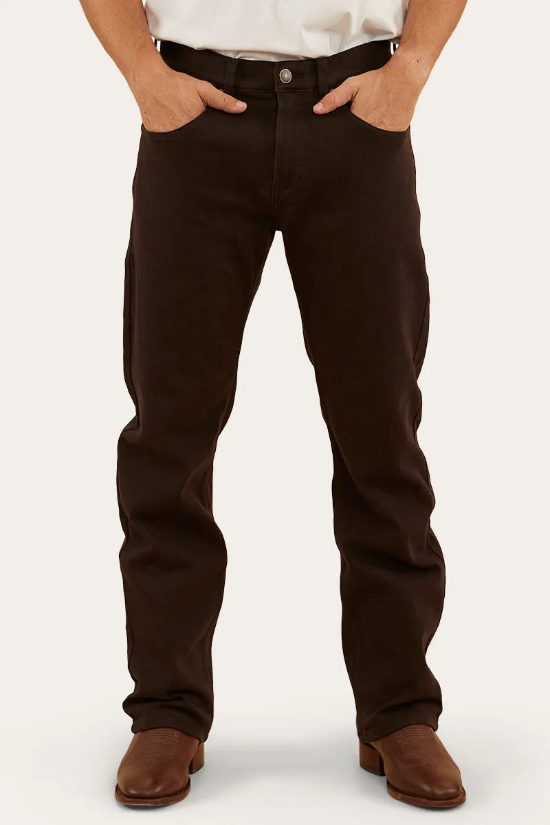 Muster Mens Slim Straight Fit Jean - Chocolate