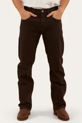 Muster Mens Slim Straight Fit Jean - Chocolate