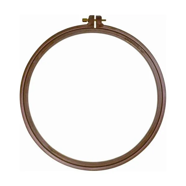 Nurge Wood Effect Plastic Embroidery Hoop with Screw