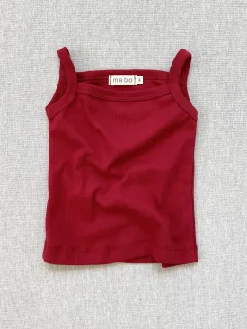 organic cotton camisole - scarlet