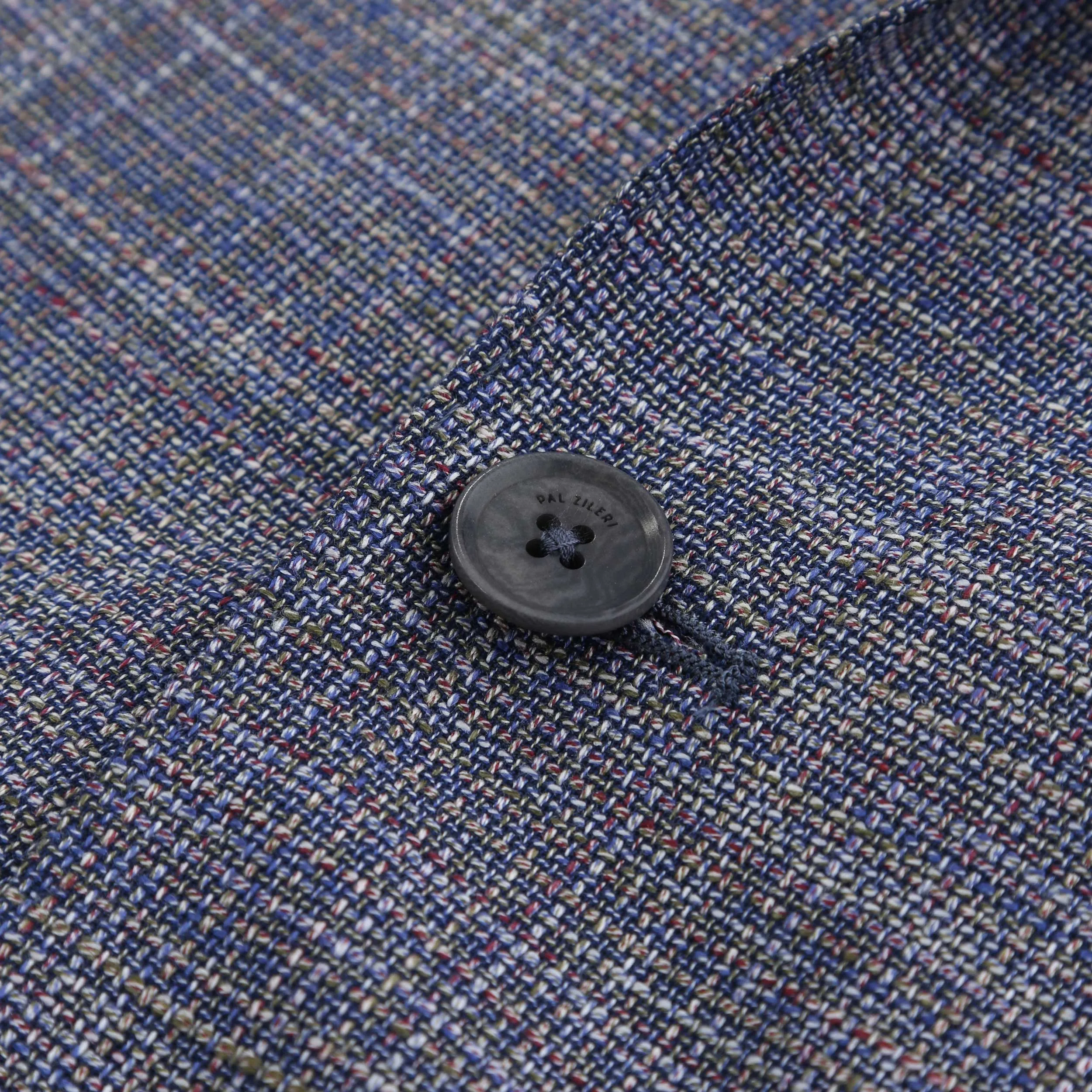 Pal Zileri Open Weave Blue Check Jacket in Blue Check