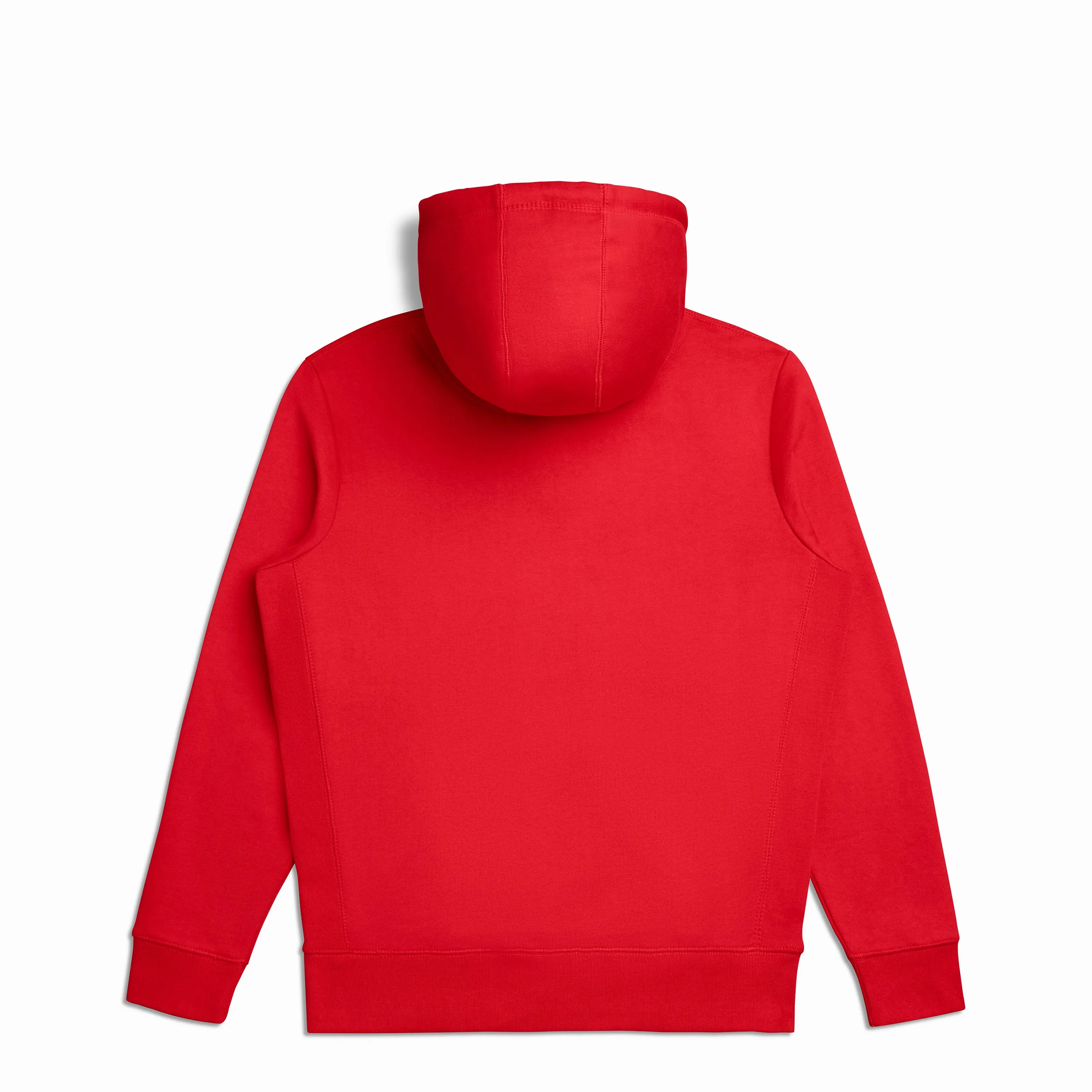 Primary Red Organic Cotton Hooded Sweatshirt