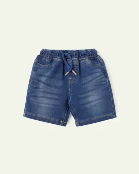 Pull Up Denim Shorts