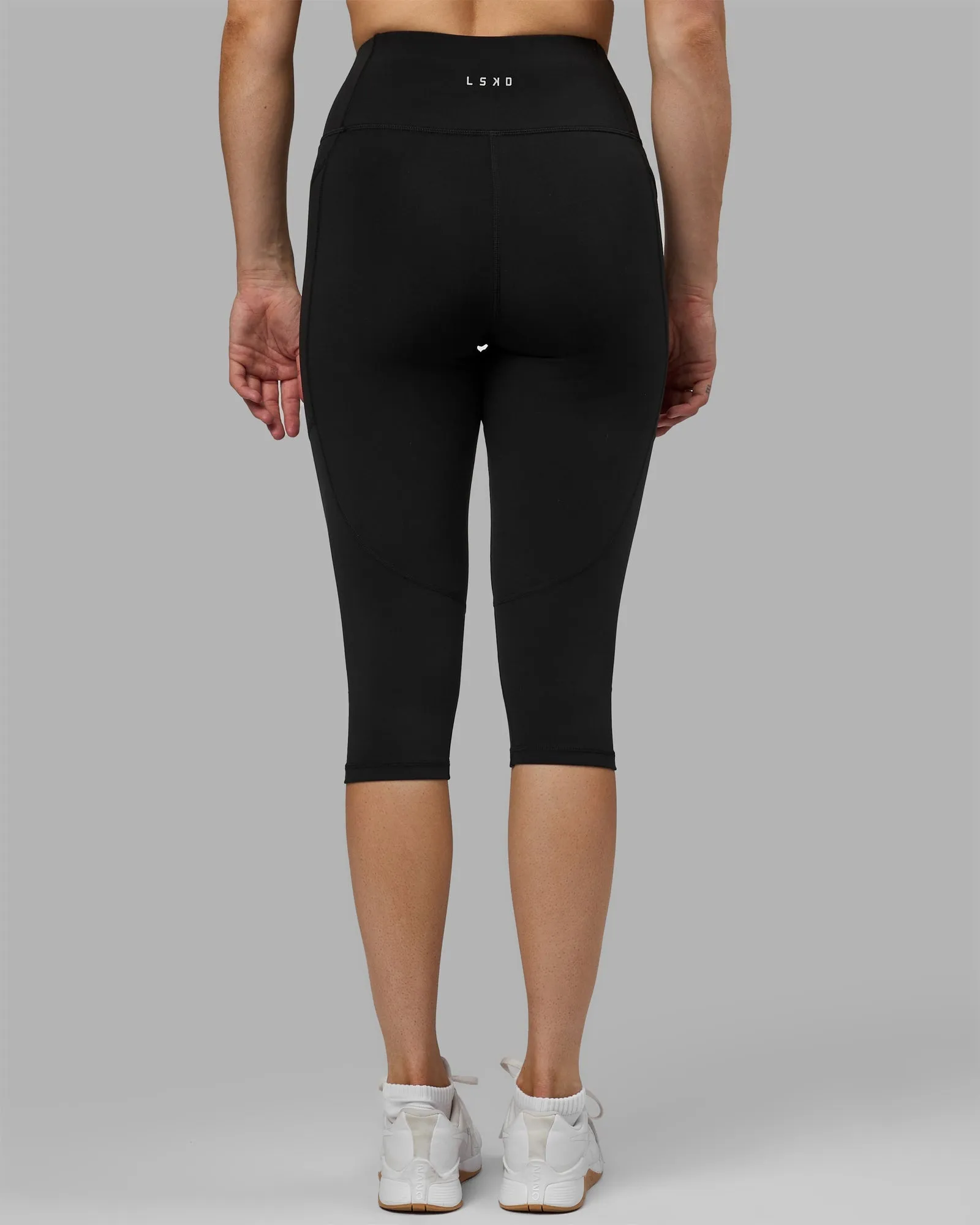 Rep 3/4 Length Leggings - Black-Black