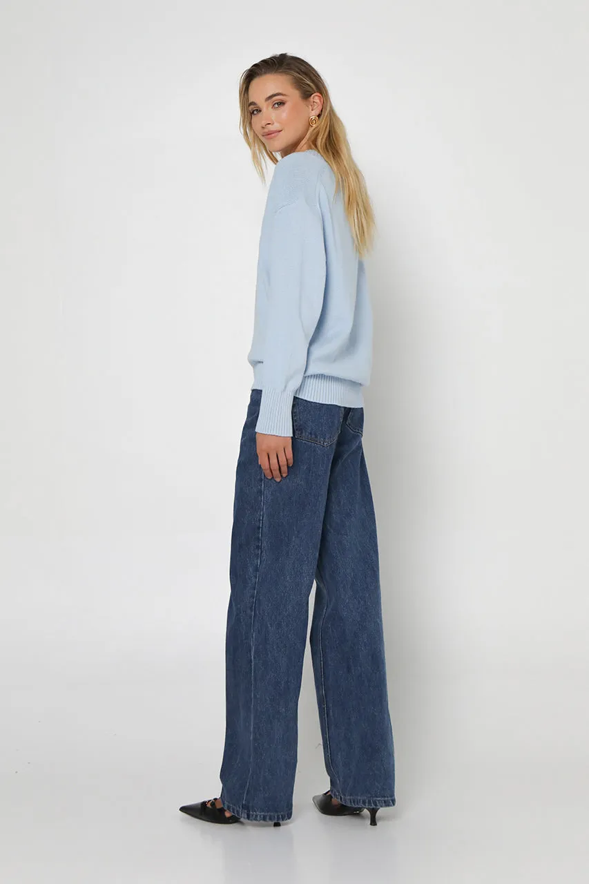 Rumi Knit Jumper | Powder Blue