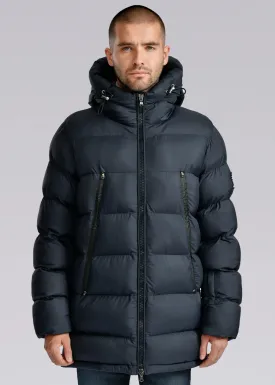 Sandbanks Ravine Mid Puffer Jacket in Navy