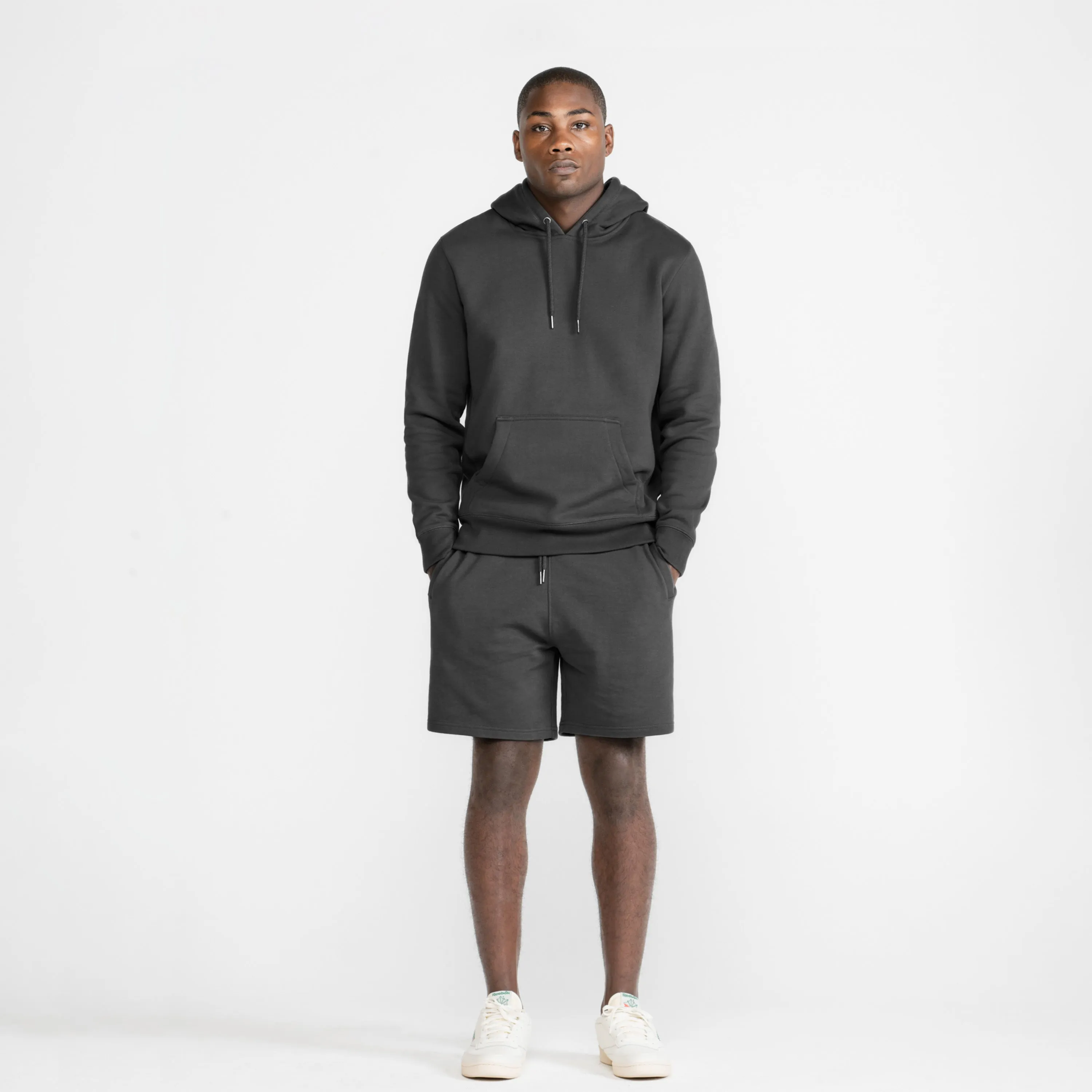 Slate Organic Cotton Hooded Sweatshirt