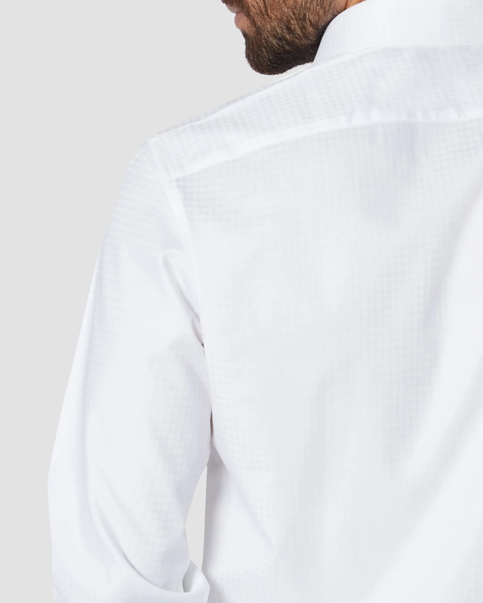 Soktas Checked Dobby Shirt - White