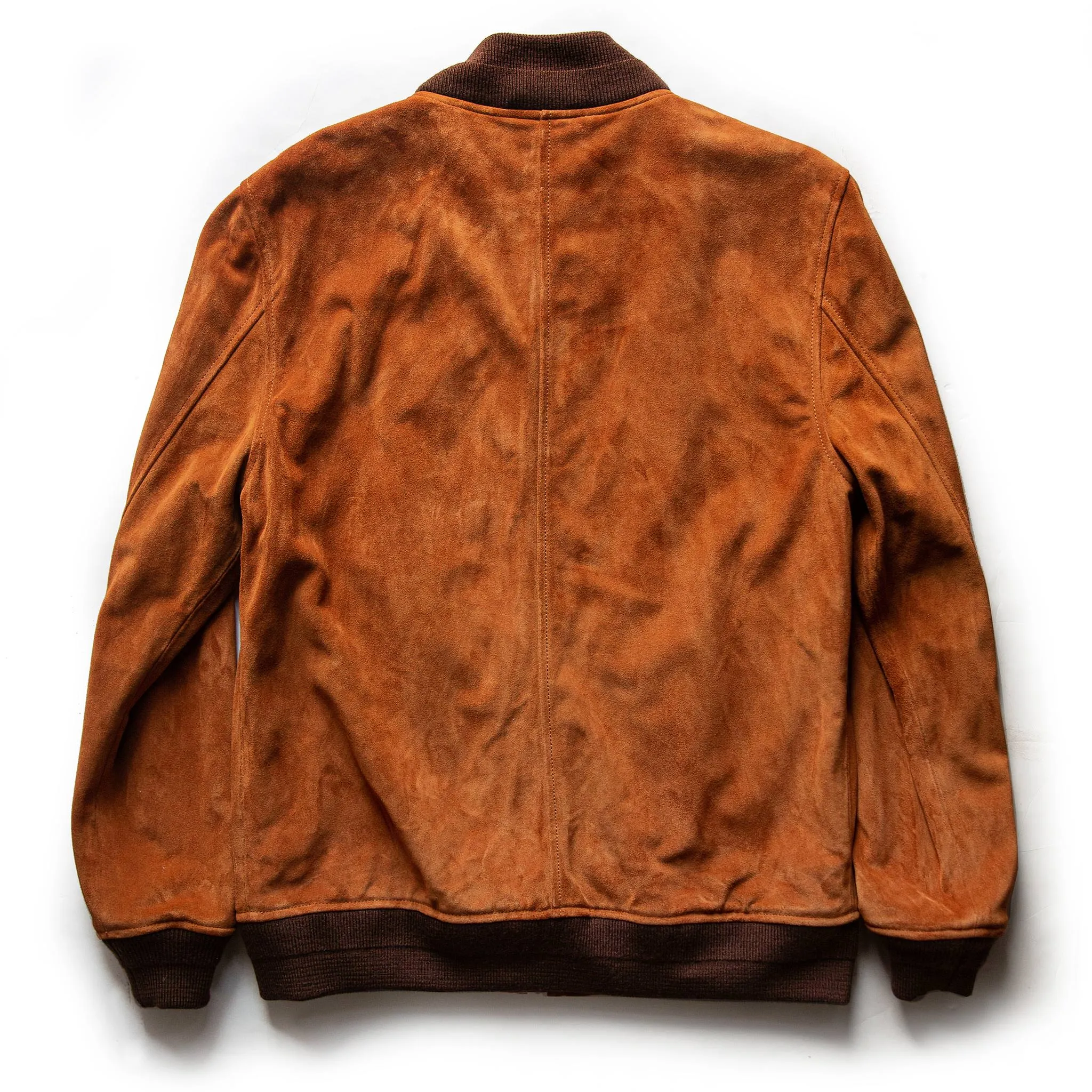 Luxurious Whiskey Suede Bomber Jacket – Stylish & Premium Outerwear