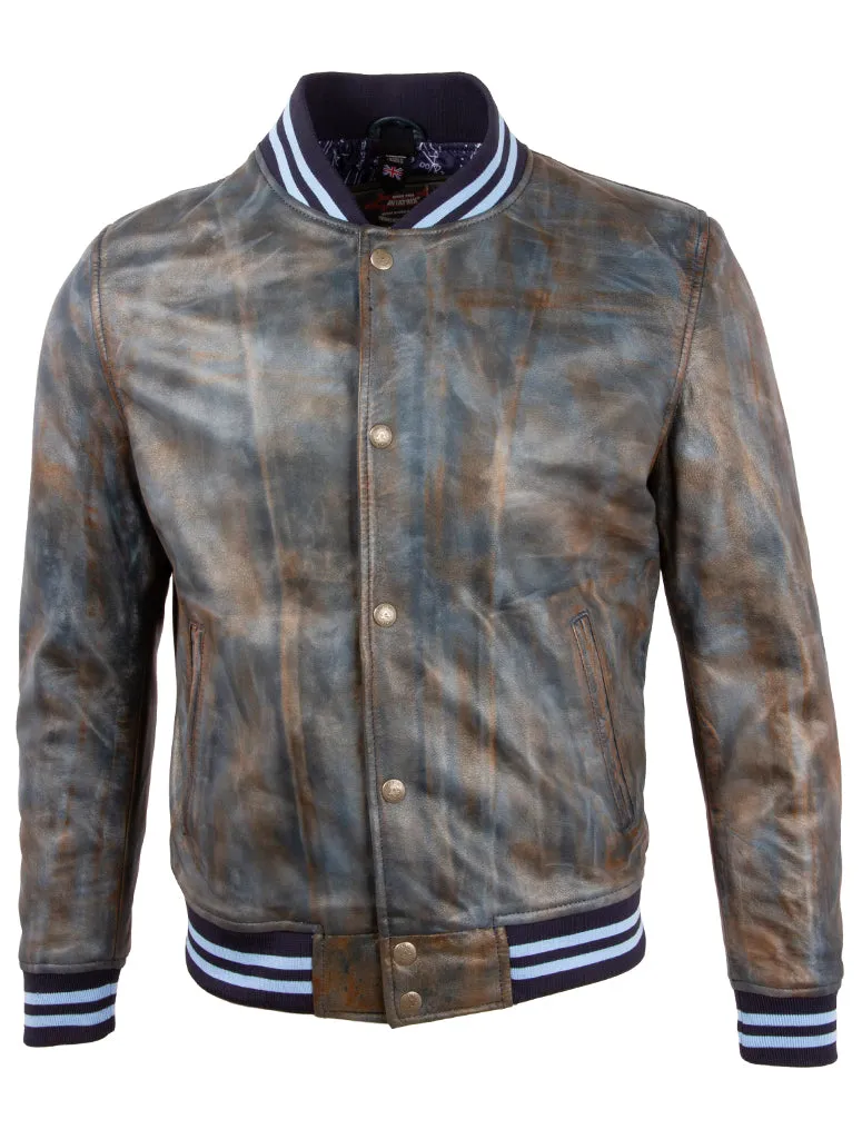 U0D8 Men's Tricolore Bomber Jacket