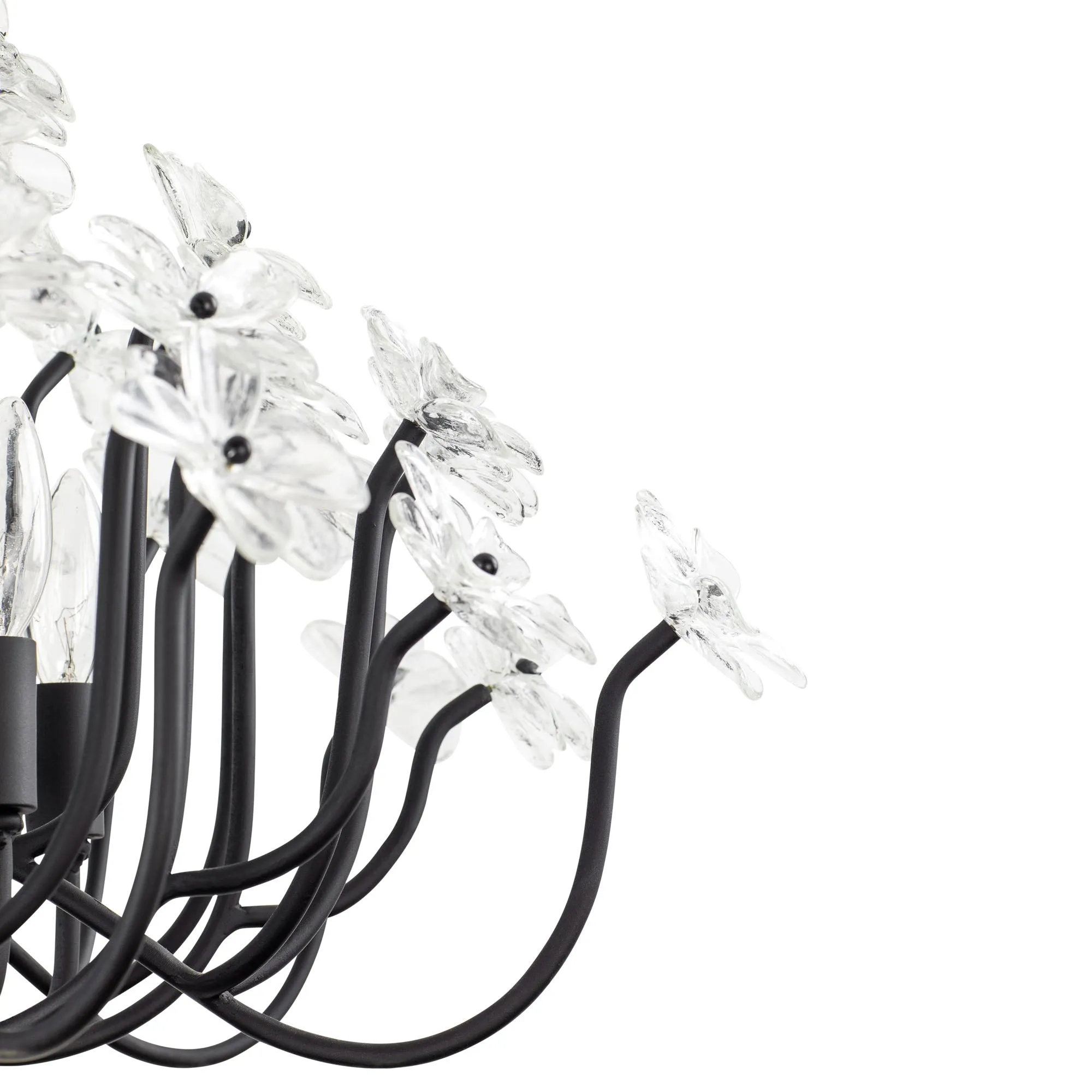 Wildflower 378C08MB 8-Light Chandelier - Matte Black