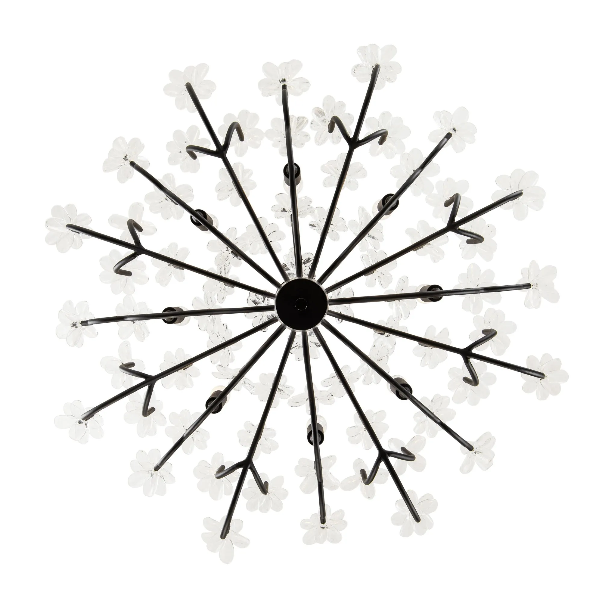 Wildflower 378C08MB 8-Light Chandelier - Matte Black