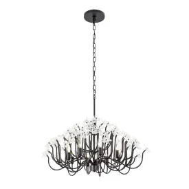 Wildflower 378C08MB 8-Light Chandelier - Matte Black