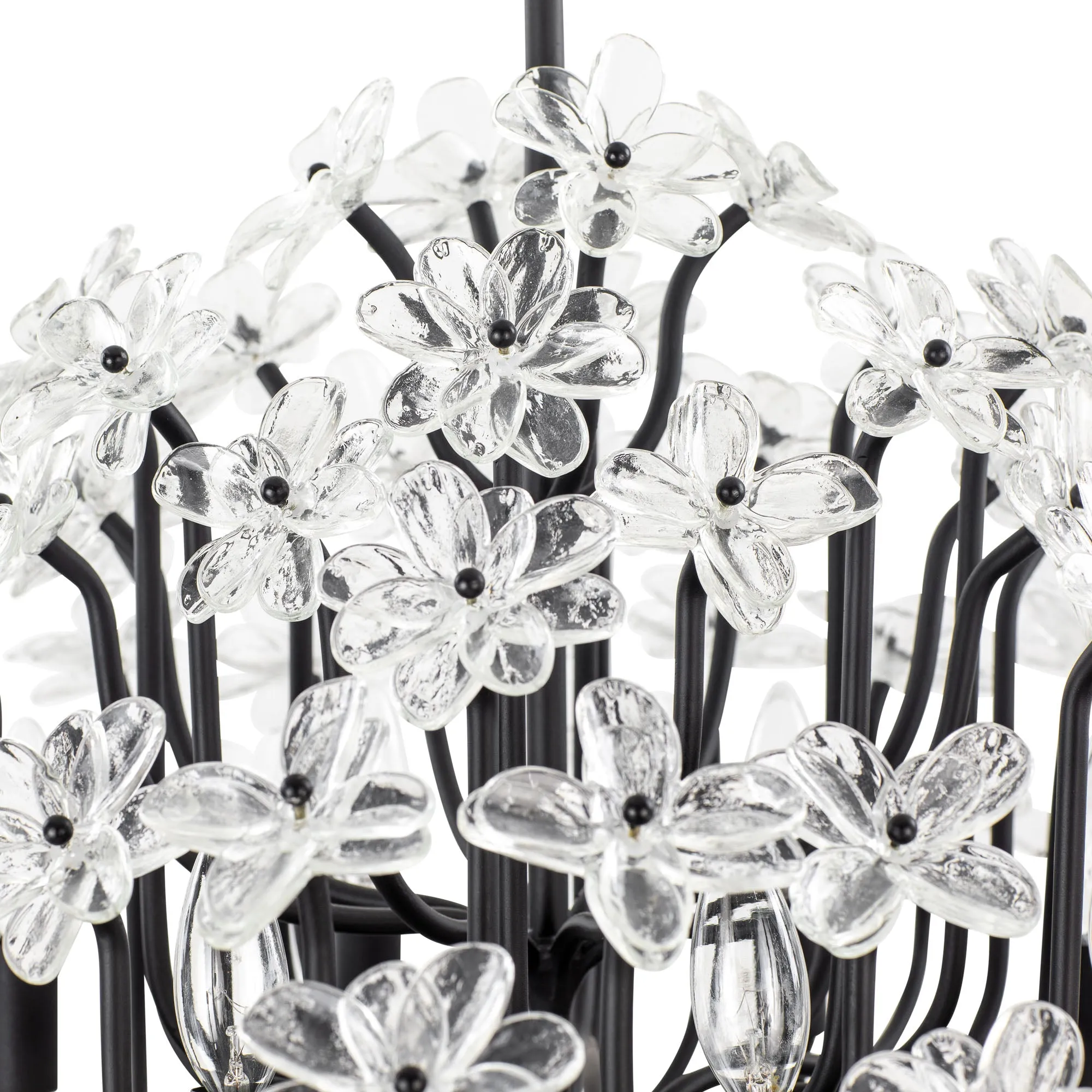 Wildflower 378C08MB 8-Light Chandelier - Matte Black