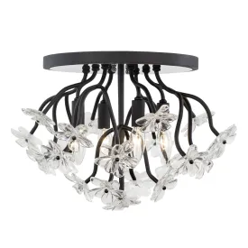 Wildflower 378S04MB 4-Light Ceiling Light - Matte Black