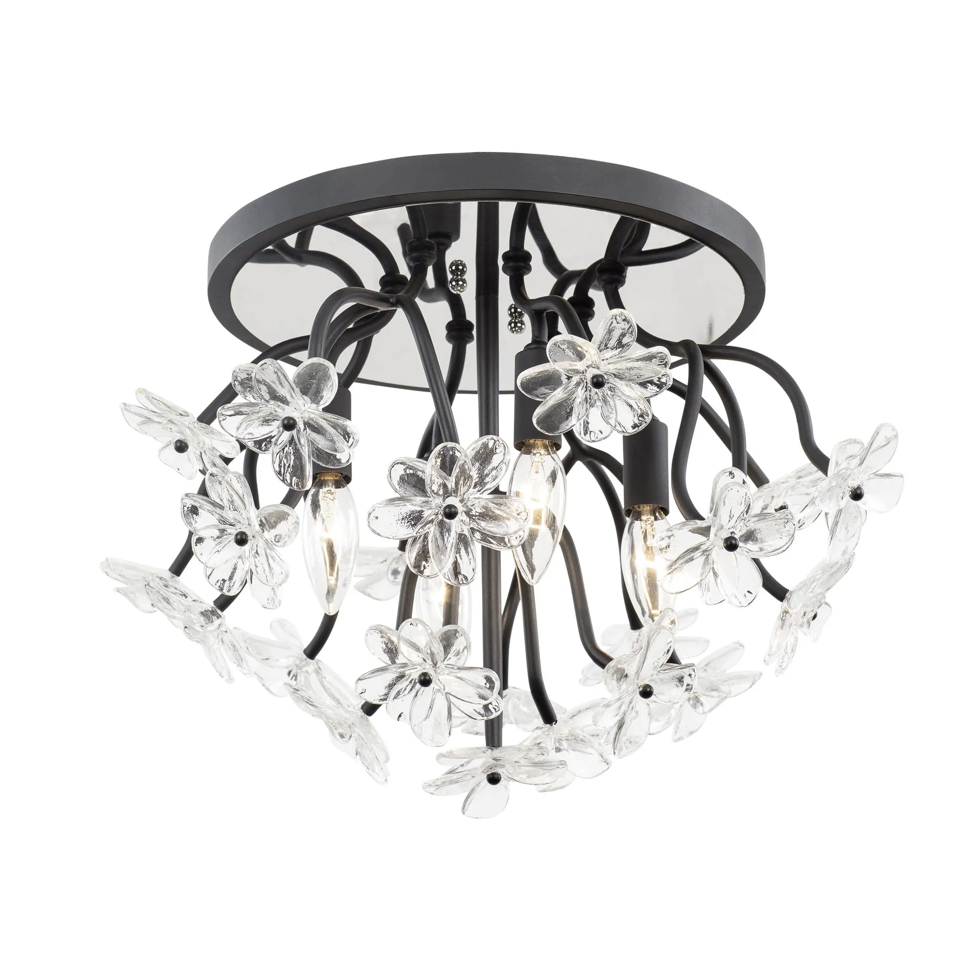 Wildflower 378S04MB 4-Light Ceiling Light - Matte Black